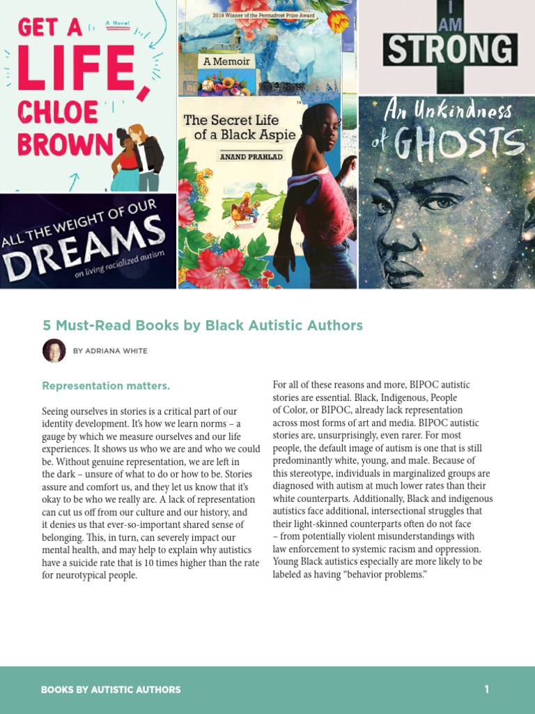 BIPOC Autistic Authors to Read | PDF | Autism Spectrum | Person Of Color