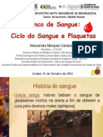 Banco de Sangue: Ciclo do Sangue e Plaquetas