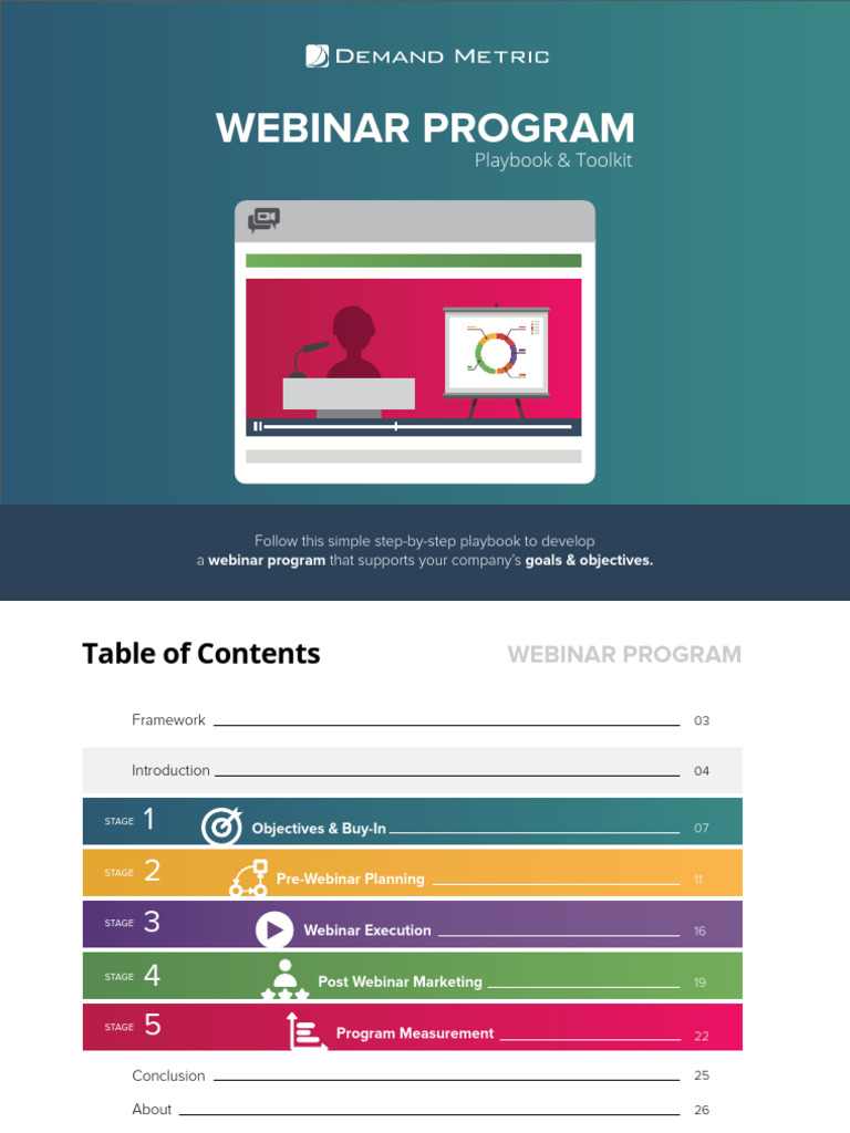 Dm Webinar Program Playbook Download Free Pdf Web Conferencing