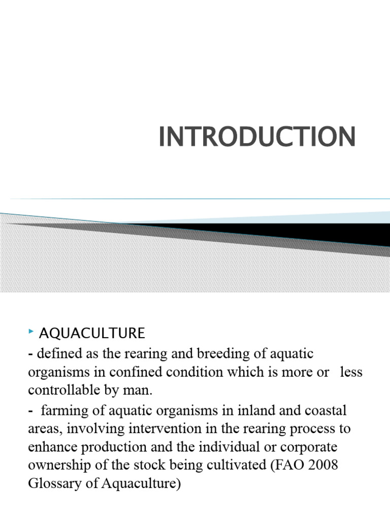 1 Introduction Pdf Aquaculture Hydrology