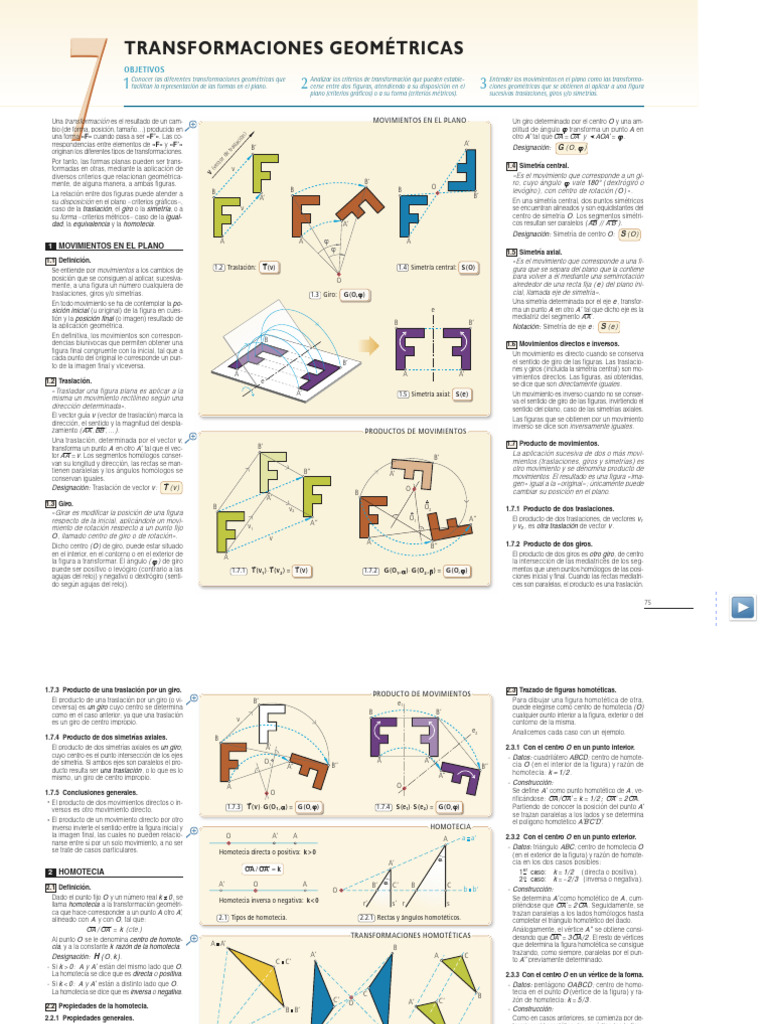 07 - DT1 - Transformaciones Geométricas | PDF | Vector Euclidiano ...