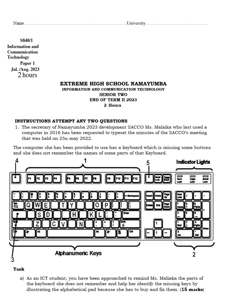 ICT S2 End of Term II | Download Free PDF | Information | Computer Hardware