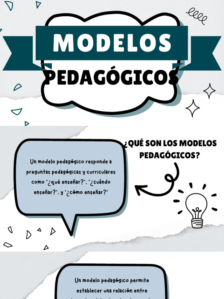 Modelos | PDF | Constructivismo (filosofía de la educación) | Aprendizaje
