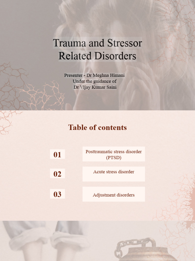 Trauma and Stress Related Disorders | PDF | Mental Disorder | Major ...