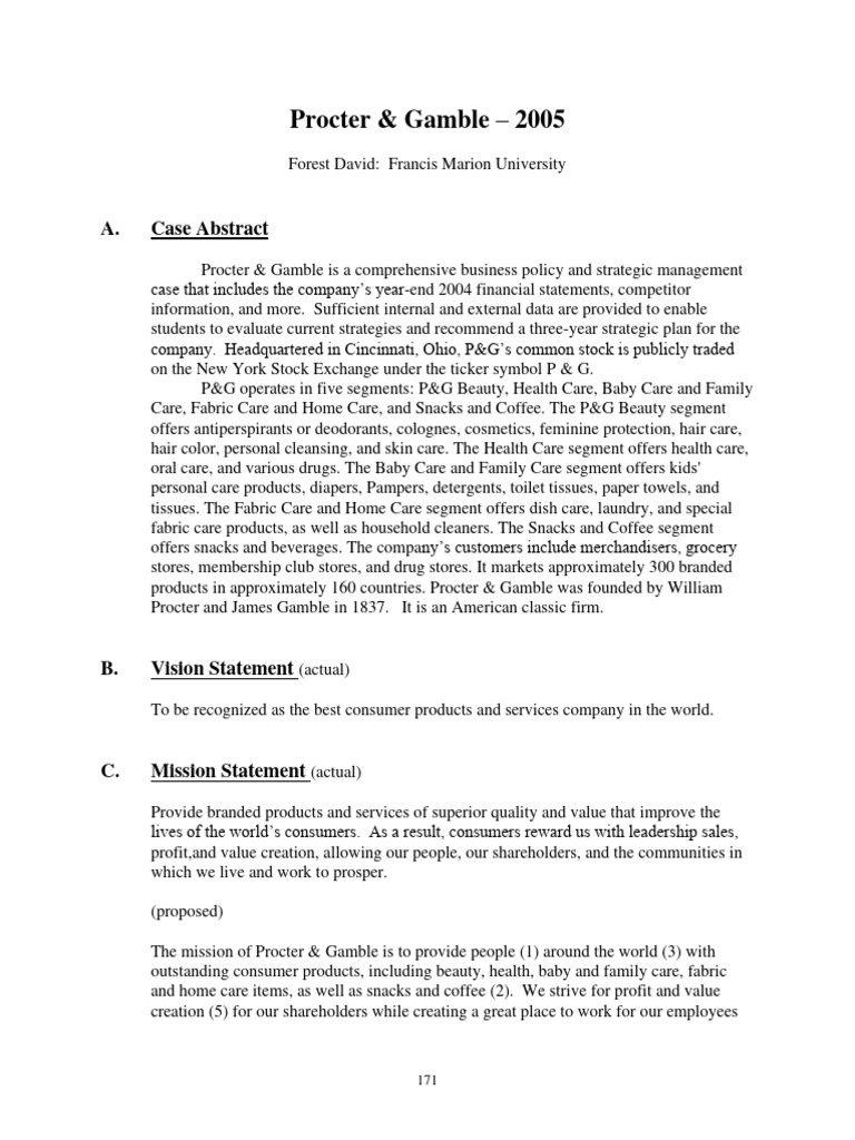 13 Proctor & Gamble PDF Margin (Finance) Procter & Gamble