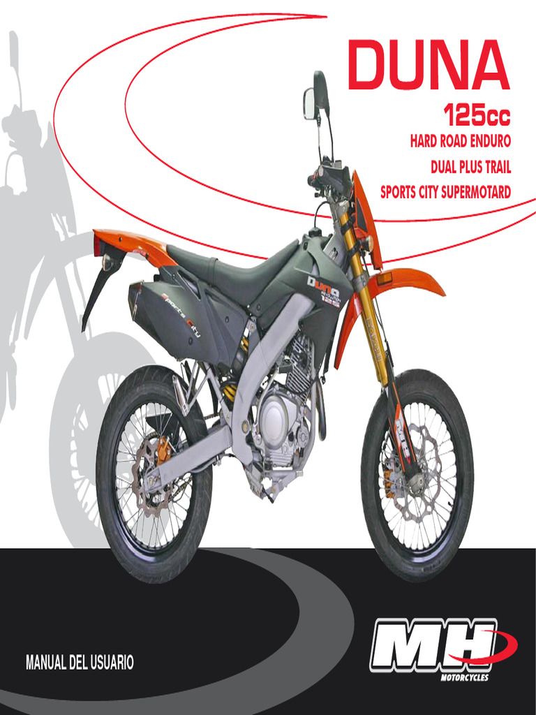 Manual de Usuario MH Duna 125 | PDF | Motocicleta | Embrague