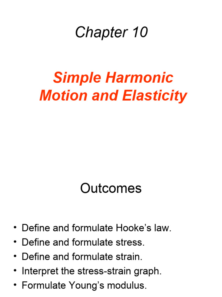 Hooke's Law and Elasticity Explained | PDF | Elasticity (Physics ...