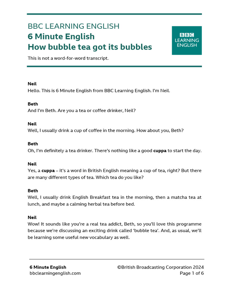 Bubble Tea: Origins and Popularity | PDF | Tea | Hot Drinks