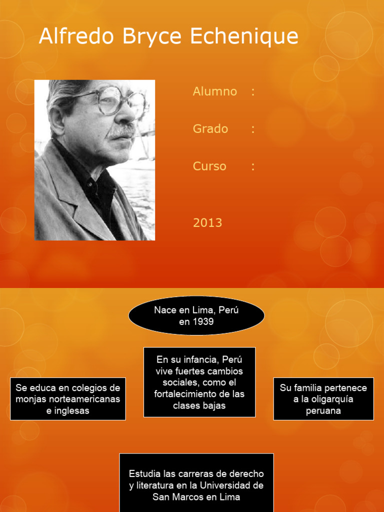 Alfredo Bryce Echenique Vida y Obras Descargar gratis PDF Perú