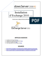 Installation d'Exchange 2010 Tutorial