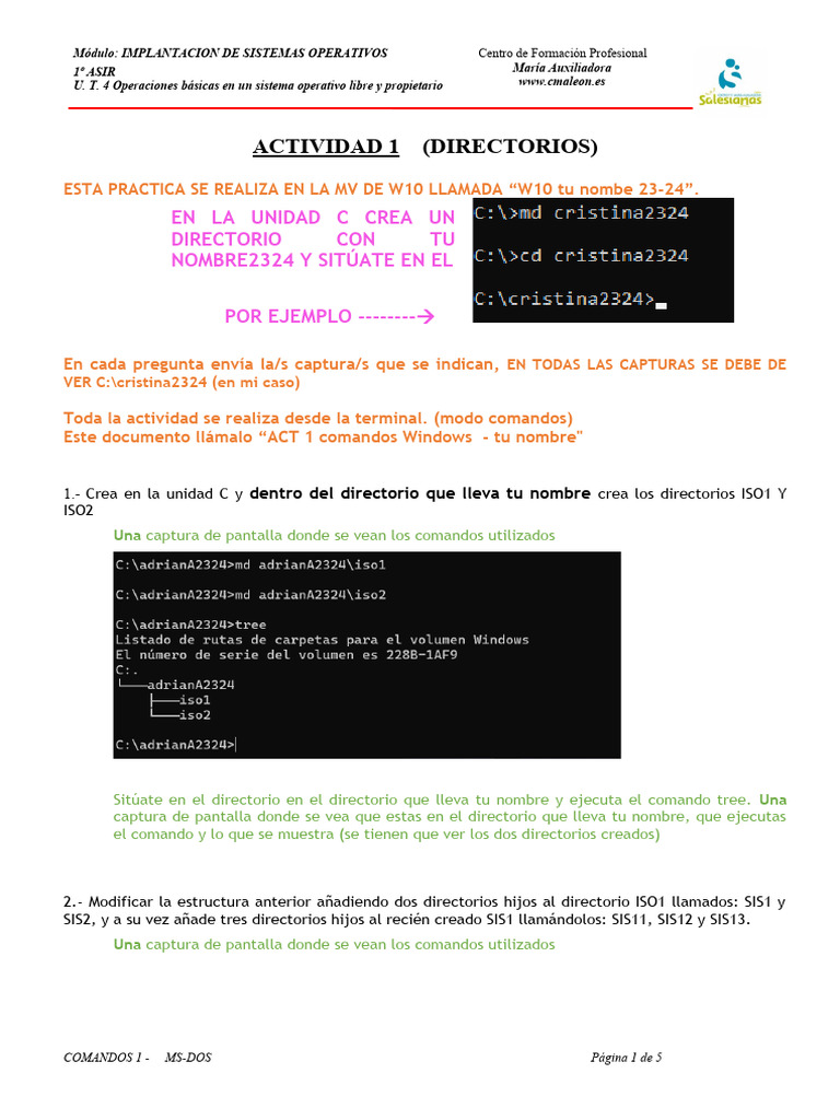 Act 1 comandos windows adrianalaez pdf directorio computaci n