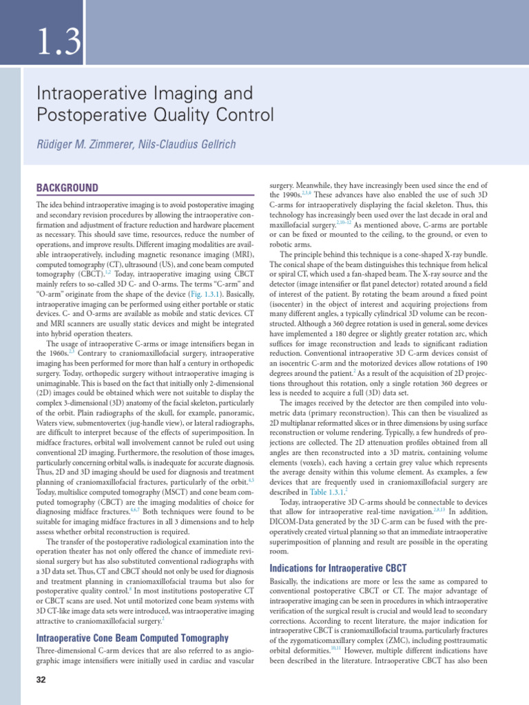 Intraoperative Imaging in Surgery | PDF | Ct Scan | Medical Imaging