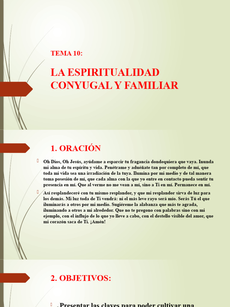 Espiritualidad Conyugal y Familiar | PDF | eucaristía | Amor