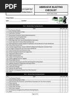 Abrasive Blasting Safety Checklist | PDF | Personal Protective ...
