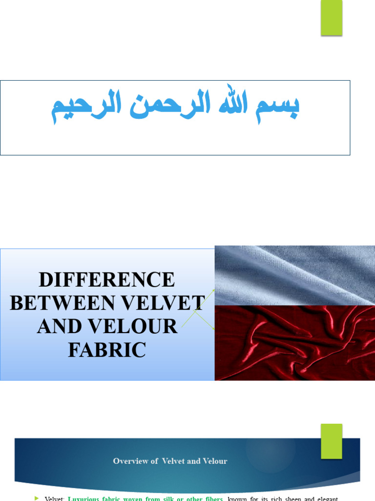 Difference Between Velvet and Velour Fabric PDF Textiles Knitting