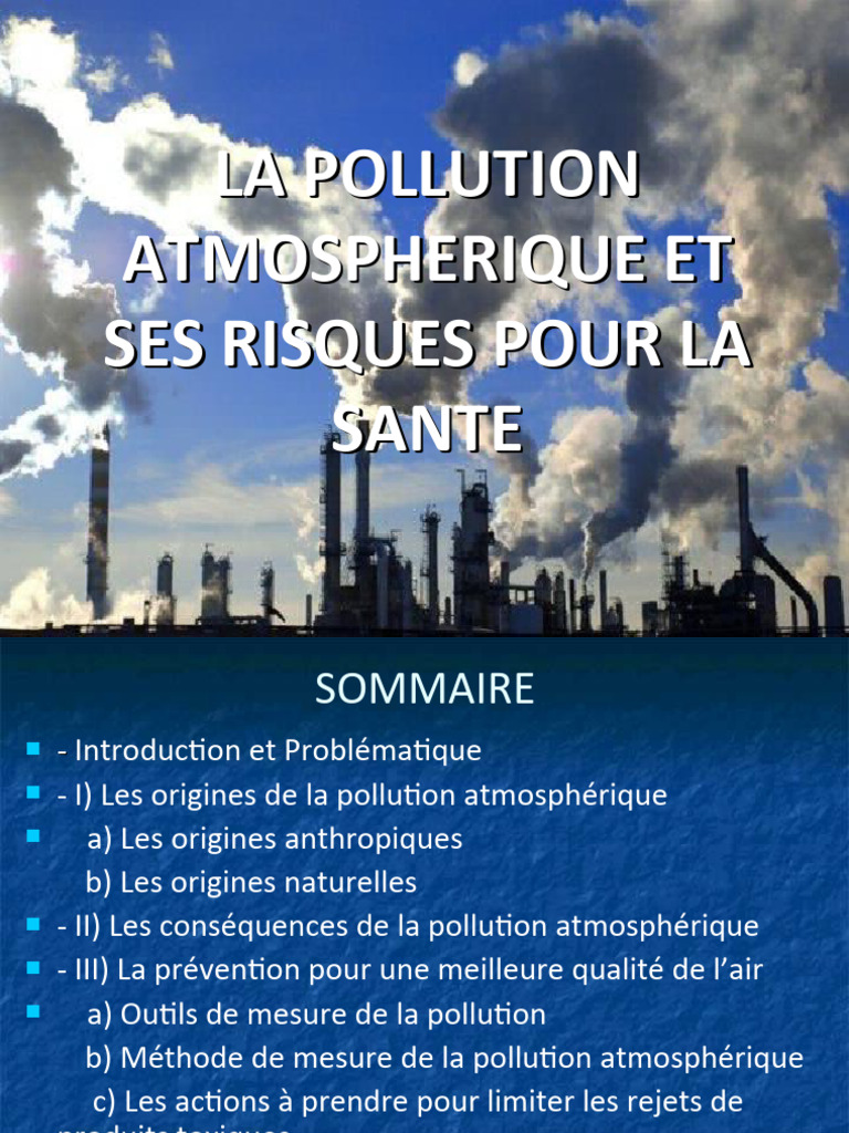 Définition et enjeux de la pollution | PDF | la pollution | Pollution ...