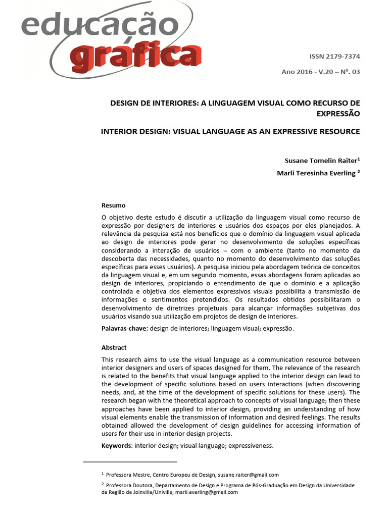Linguagem Visual no Design de Interiores | PDF | Simetria | Imagem