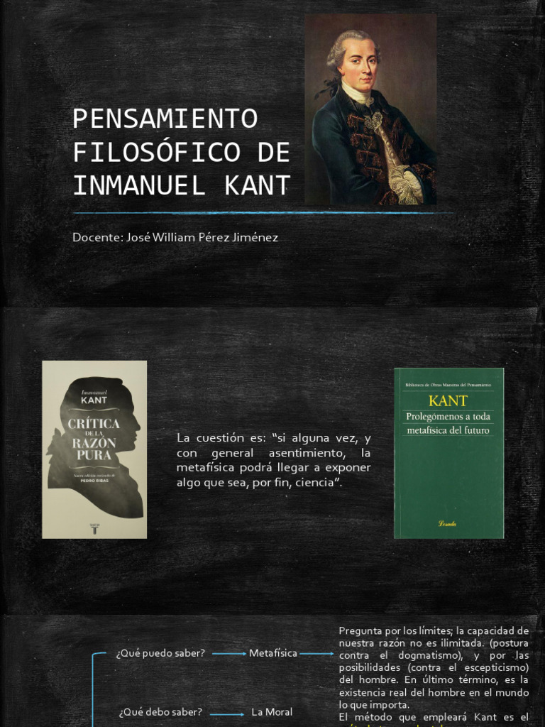 Filosofía de Kant: Metafísica y Ciencia | PDF | Immanuel Kant | A ...