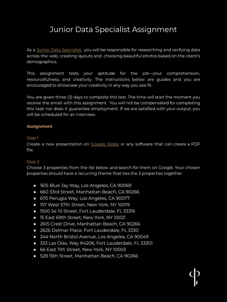 Junior Data Specialist Assignment (Indeed) | PDF | Internet ...