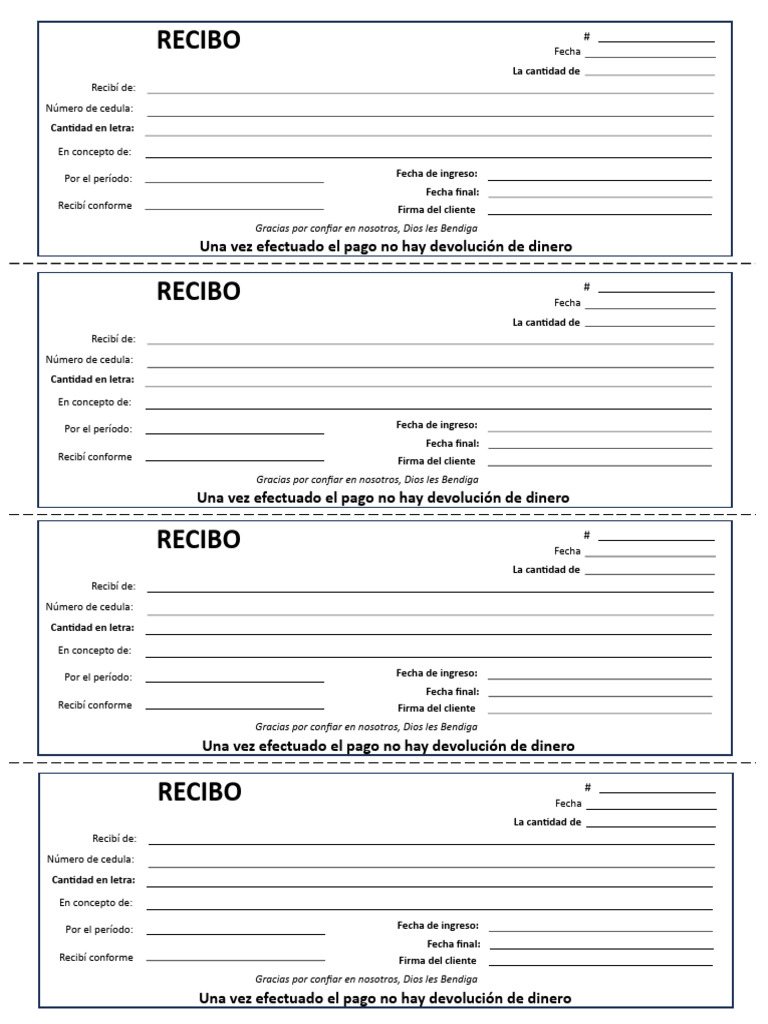 Ejemplo de RECIBO DE ALQUILER | PDF