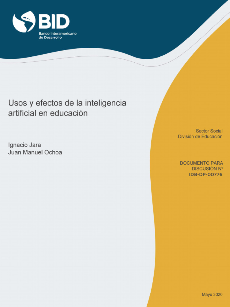 Usos y Efectos de La Inteligencia Artificial en Educación | PDF