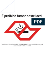 Proibido Fumar - Adesivo_25x20