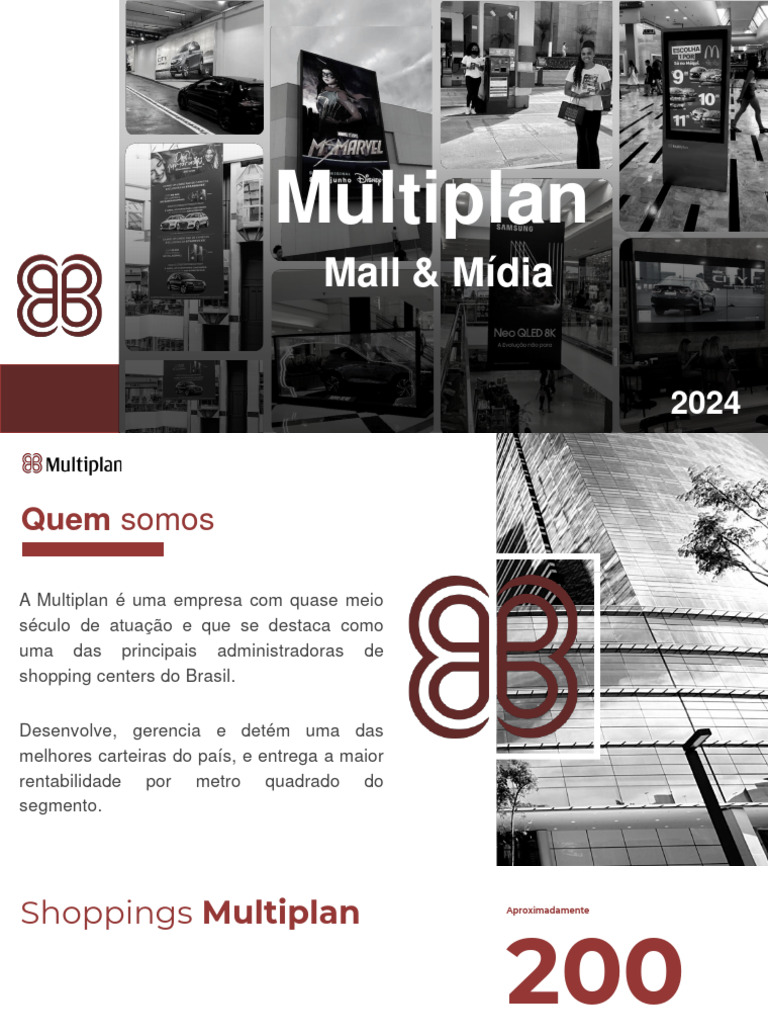 Multiplan: Vendas e Mídia em Shoppings | PDF | Comunicação