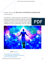 Livro de Decretos Metafisica