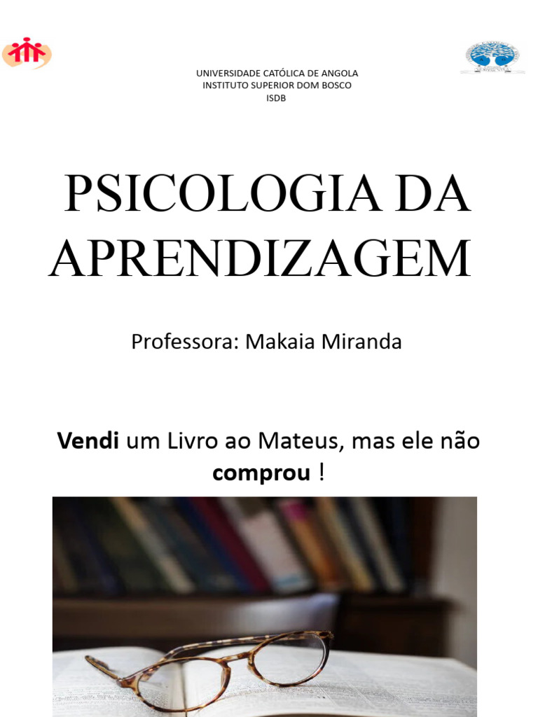 Psicologia da Aprendizagem e Ensino | PDF | Aprendizado | Dislexia