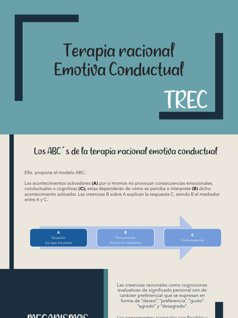 Modelo ABC en Terapia Racional Emotiva | PDF | Terapia racional de ...