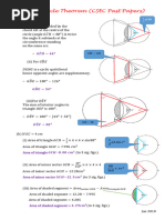 Circle Theorem Past Paper Solutions | PDF | Circle | Angle