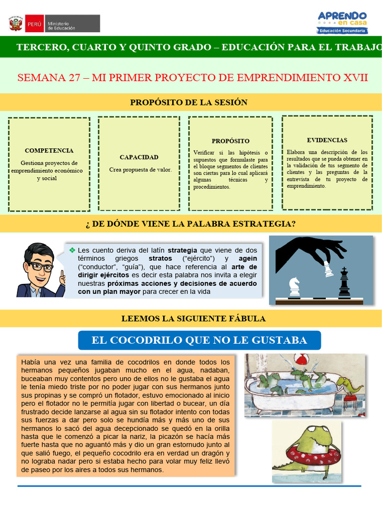 SEM27-EPT3,4Y5 Mi Primer Proyecto de Emprendimiento XVII | PDF ...