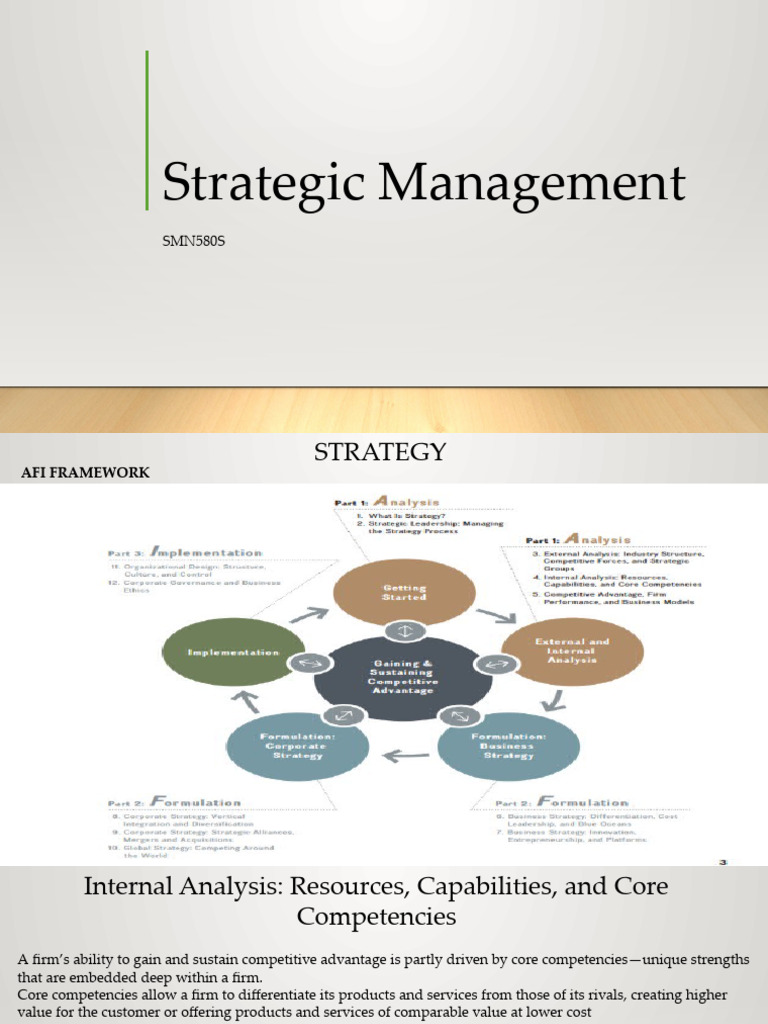 Internal Analysis: Core Competencies Explained | PDF | Competitive ...