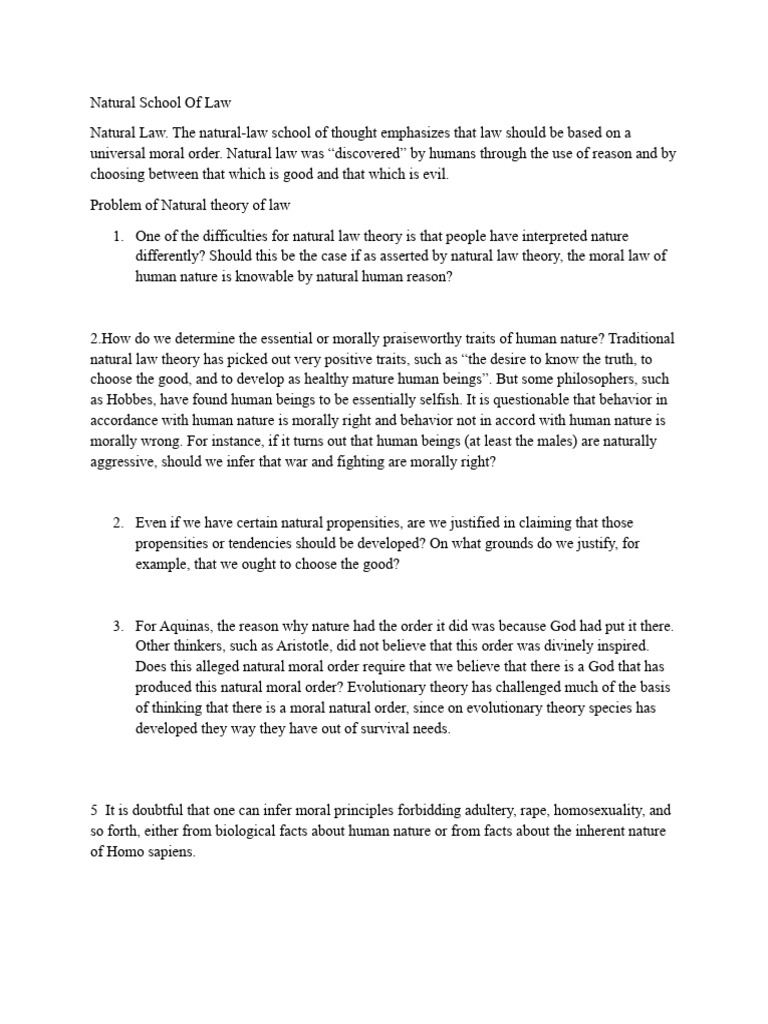 Overview of Legal Theories and Critiques | PDF | Jurisprudence ...