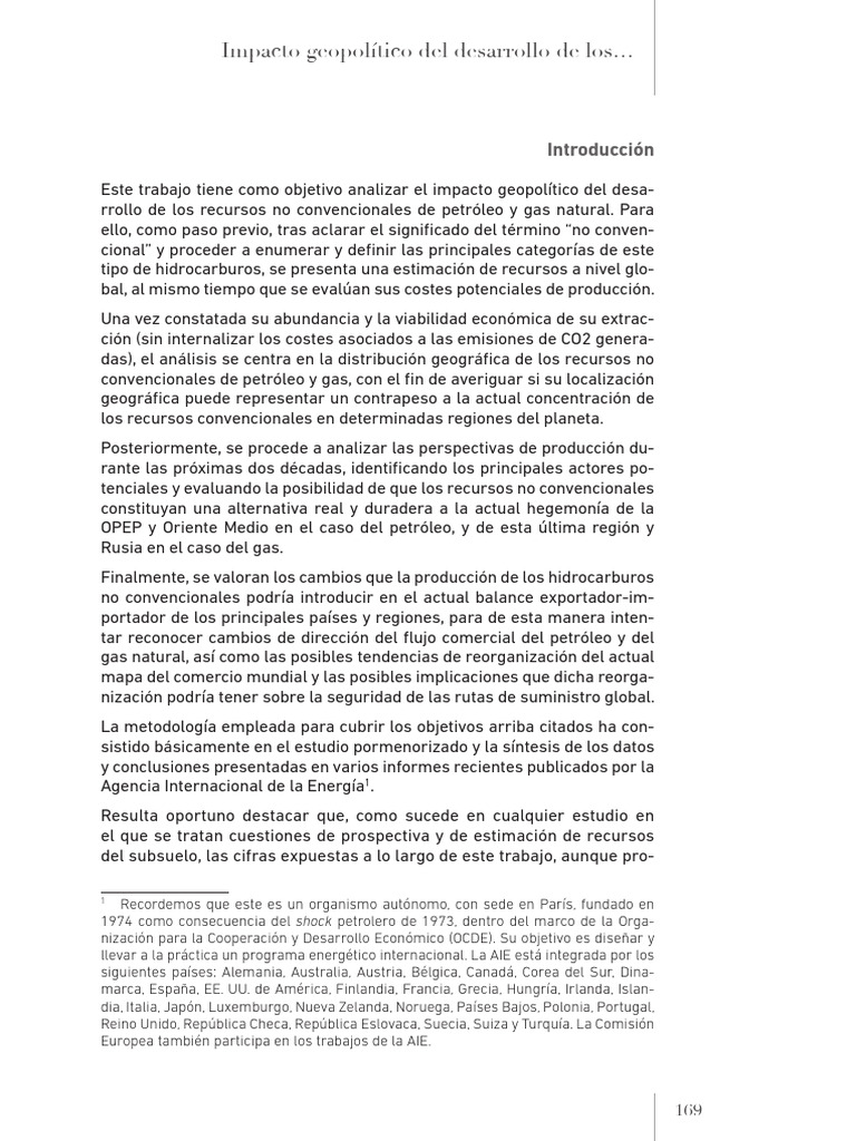 Impacto Geopolitico Del Desarrollo de Los Hidrocarburos N-4729877 | PDF ...