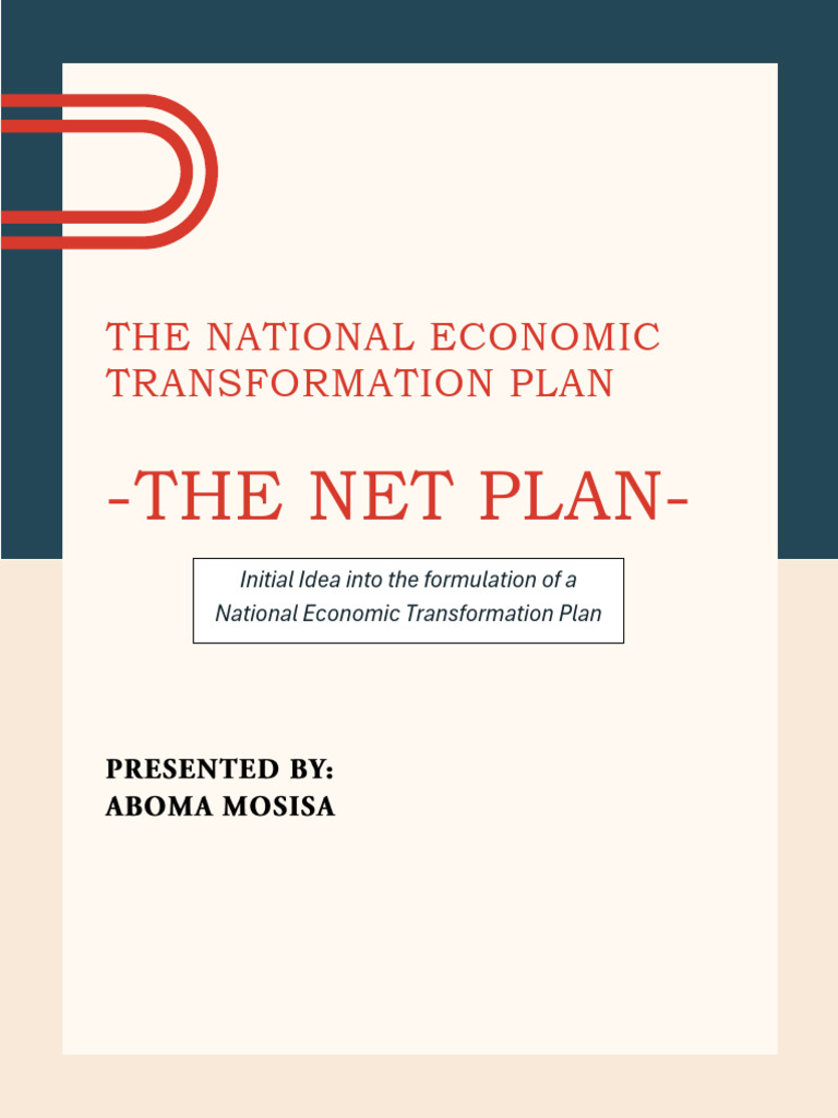 The National Economic Transformation Plan For Ethiopia | PDF ...