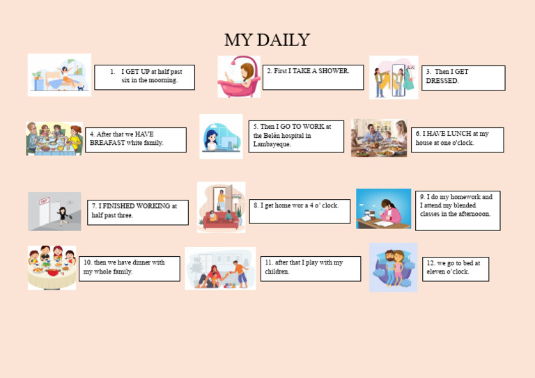My Daily Routine: A Typical Day | PDF