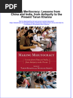 (Download PDF) Making Meritocracy Lessons From China and India From Antiquity To The Present Tarun Khanna Full Chapter PDF