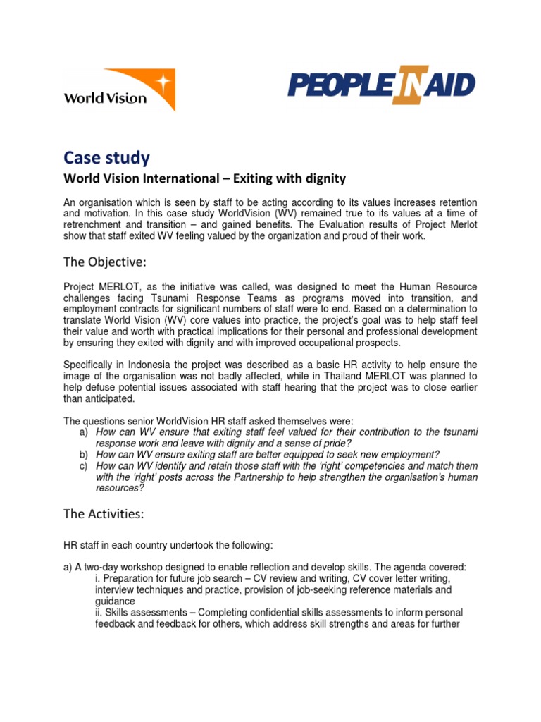 Writing a case study evaluation