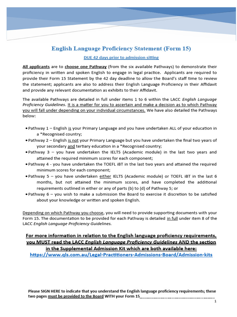 English Proficiency Pathways Overview | PDF | International English ...