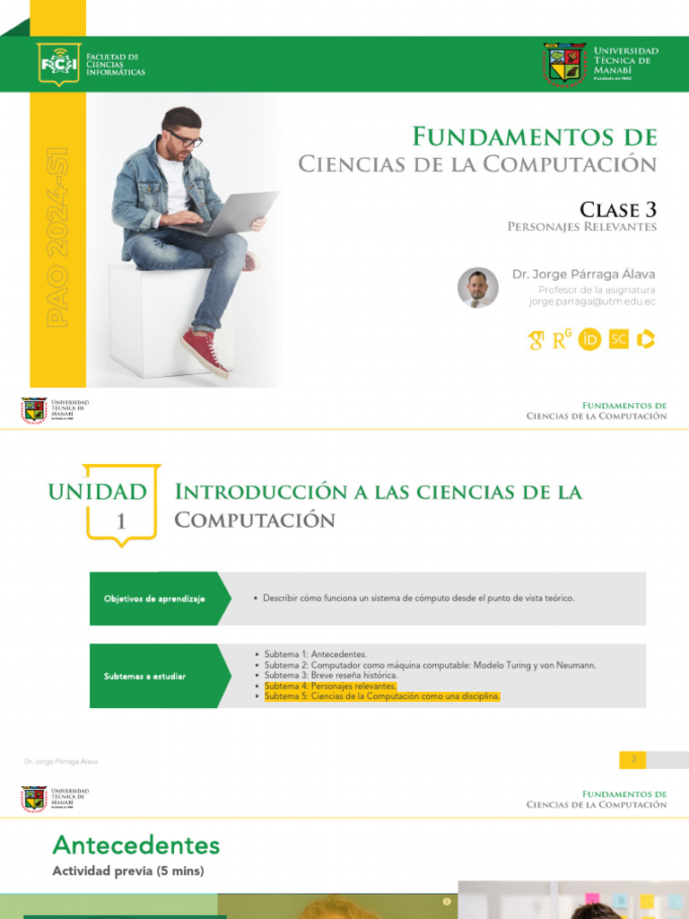 Introducción a las Ciencias de la Computación | PDF | Ciencias de la ...