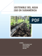 Manejo Sostenible Del Agua para Riego en Sudamerica