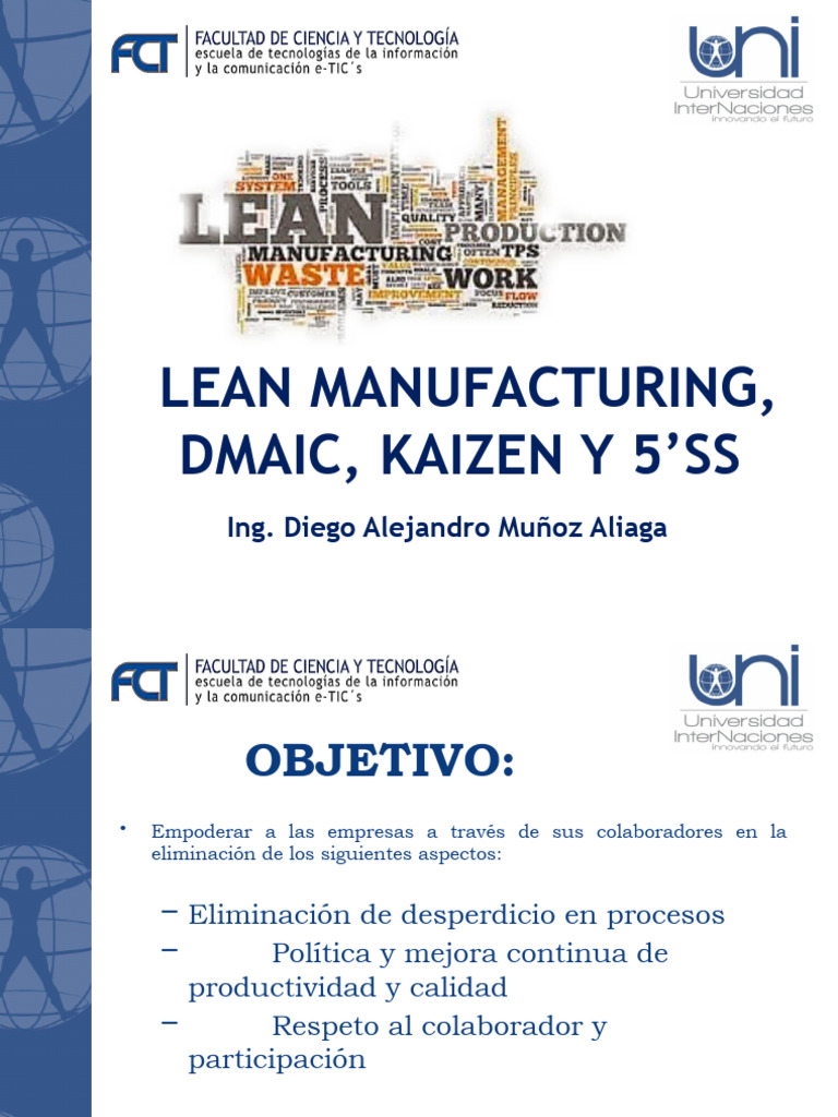Lean Manufacturing, Dmaic, Kaizen y 5S | PDF | Lean Manufacturing ...