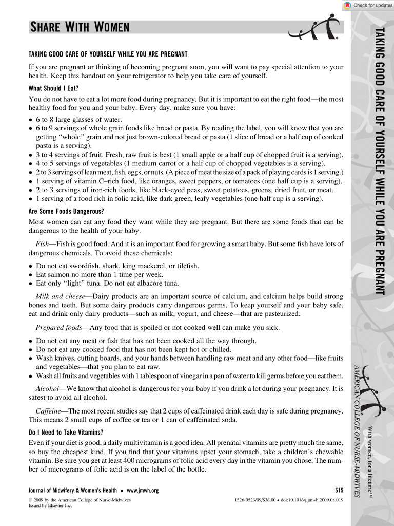 J Midwife Womens Health - 2010 - Taking Good Care of Yourself While You ...