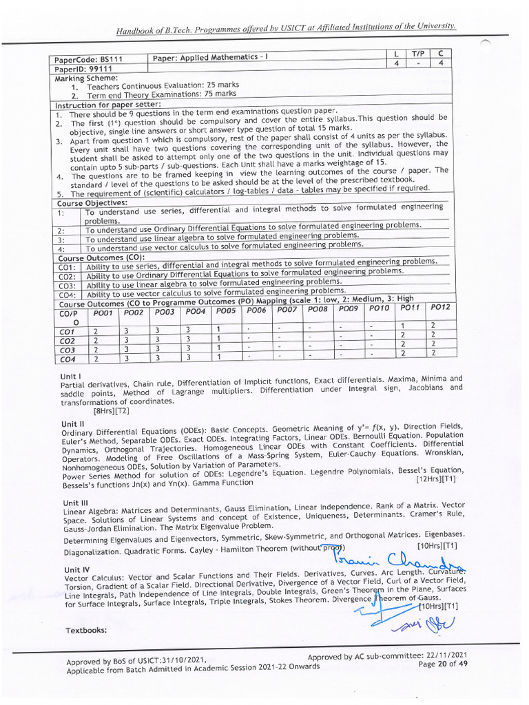 Applied Mathematics I Pdf