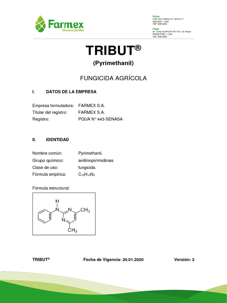Tribut FT v2 | PDF | Agua | Química