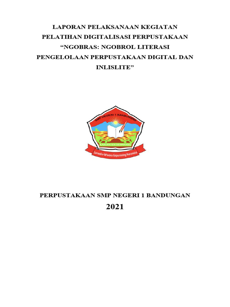 Pelatihan Digitalisasi Perpustakaan 2021 | PDF | Komputer