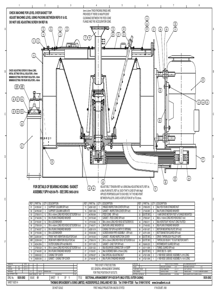 Machine Full Lay Out | PDF | Washer (Hardware) | Belt (Mechanical)