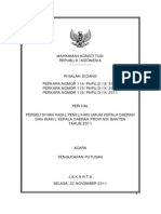 Risalah Sidang Putusan Perkara No. 114,115,116.PHPU.D-IX.2011, Tgl. 22 Nov 2011