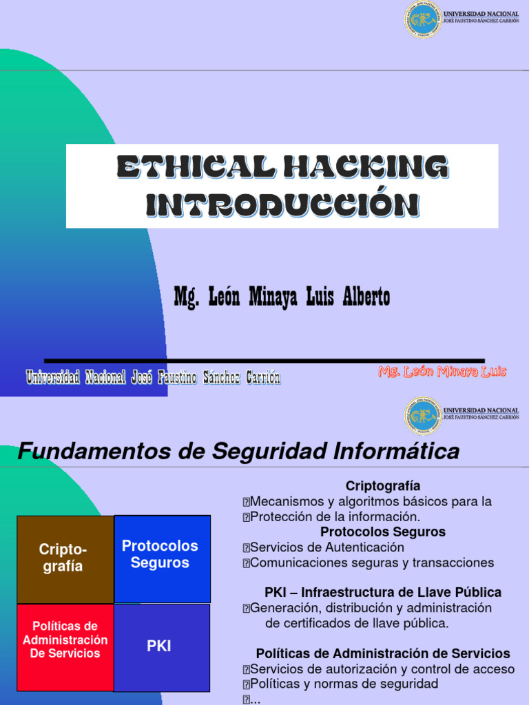 Fundamentos de Hacking Ético y Seguridad | PDF | Seguridad | La ...